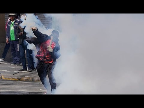 Video Thumbnail: Clashes erupt in Bolivia amid economic crisis