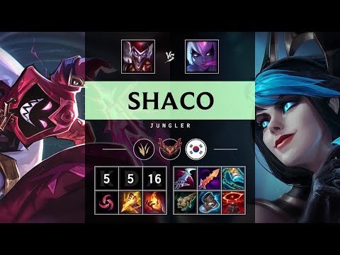 Shaco Jungle vs Evelynn - KR Grandmaster Patch 25.17
