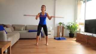 Piernas y glúteos a punto con el palo de la escoba - Fitness Alimenta Sonrisas