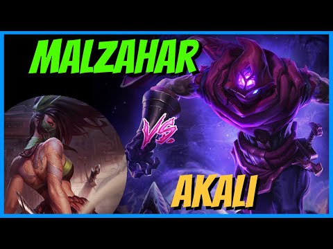 Epic Mid Lane Duel: Malzahar vs. Akali - Unbelievable Outplays!
