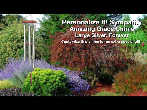 Personalize It! Sympathy Amazing Grace Chime - Large Silver, Forever