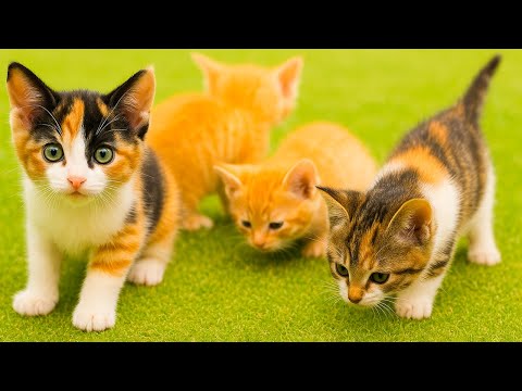 Cute Cat Meets Dog, Rabbit, Sheep, Horse for the First Time - Kitten's Meow