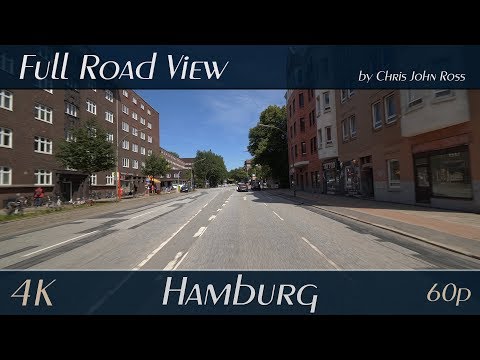 Hamburg, Germany: Altona-Nord, Stellingen - Kieler Straße, Holstenkamp - 4K (UHD/2160p/60p)
