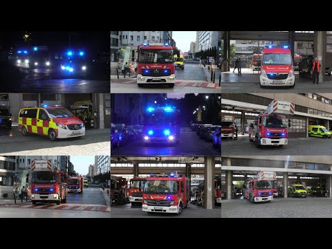 (3X Kazernealarm) Zeer Drukke Dag voor Brandweer Brussel Veel brandweer en ziekenwagen met spoed