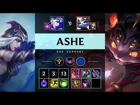 Ashe Support vs Yuumi - EUW Master Patch 25.14
