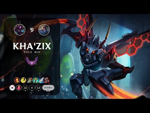 Kha'Zix Mid vs Yasuo - KR Master Patch 12.23