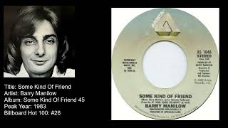 Barry Manilow -Some Kind Of Friend