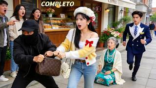 A jovem bondosa recupera a bolsa da avó do ladrão. O CEO vê isso e se apaixona na hora!