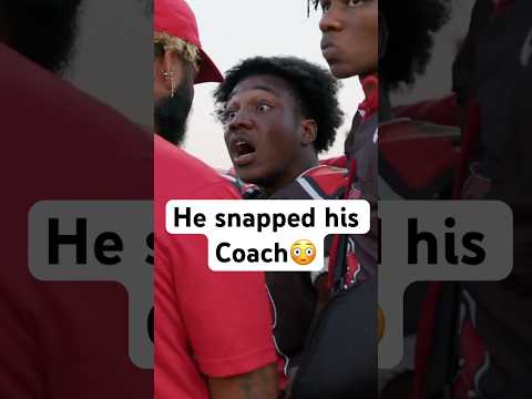 He snapped at his Coach😳 #football