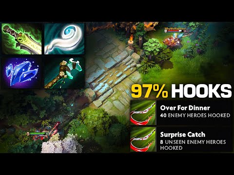 97% ACCURACY 🎣 PUDGE'S HOOKS ARE MAGNETICALLY DRAWN TO ENEMIES! | Pudge Official