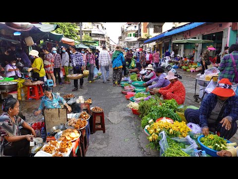 Kandal Market Food Show - Snacks, Breakfast, And Various Street Food In the Market