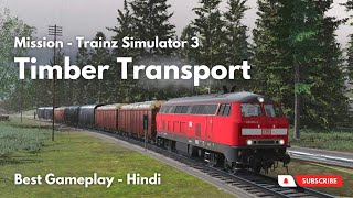 Timber Transport in Alpine lake map - Trainz simulator 3 gameplay | Actegy