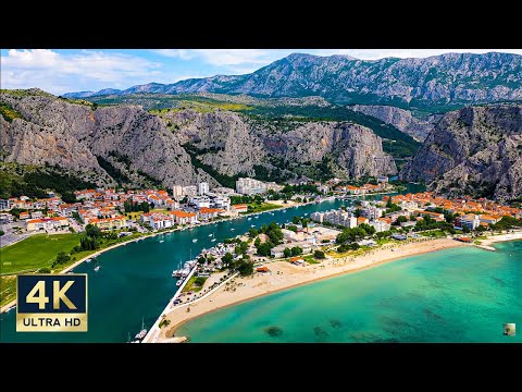 Omis Croatia 🇭🇷 4K Beach and Old Town Walking tour 2023