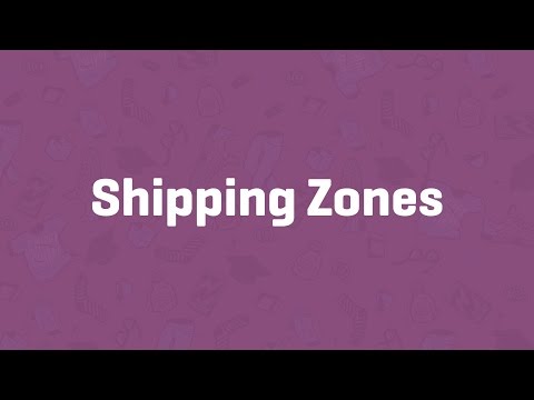 Part of a video titled Shipping Zones - WooCommerce Guided Tour - YouTube