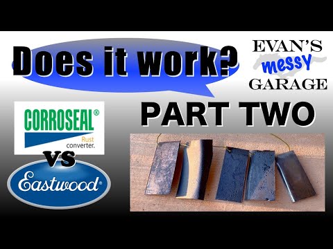 Corroseal vs. Eastwood Rust Converter Challenge Part 2: Rusty Update