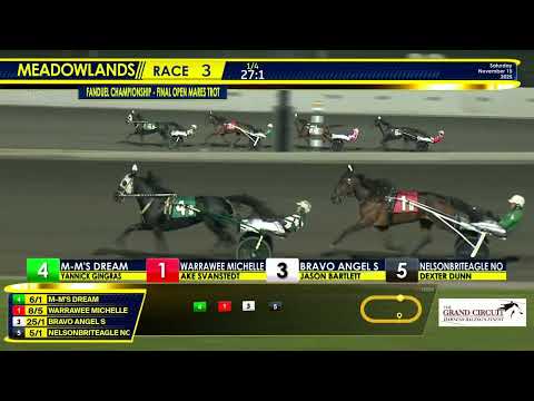 November 15, 2025 - Fanduel Championship - Open Mare Trot Final - Race 3