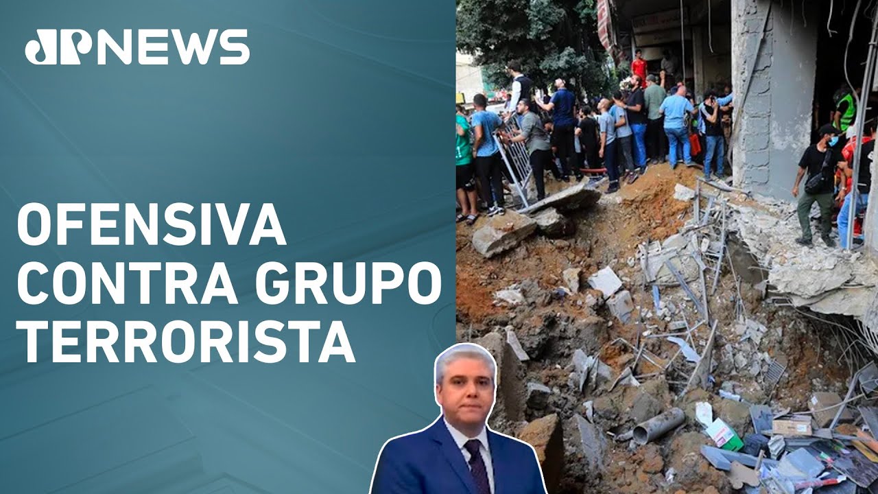 Bombardeios de Israel a alvos do Hezbollah deixam cerca de 500 mortos no Líbano; Favalli analisa