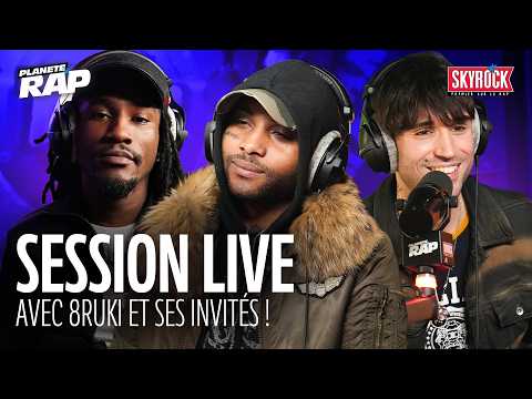 SESSION LIVE avec 8ruki, Serane & 63OG ! #PlanèteRap