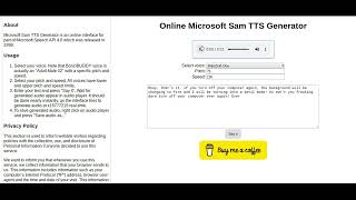Online Microsoft Sam TTS Generator: Robosoft One Voice part 2