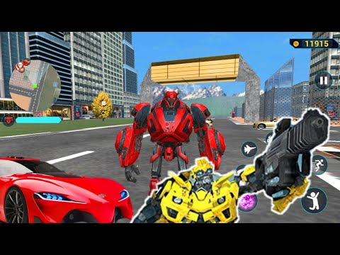 Optimus Prime Multiple Transformation Jet  Robot Car Games Unlocked Level #15 | Android Gameplay
