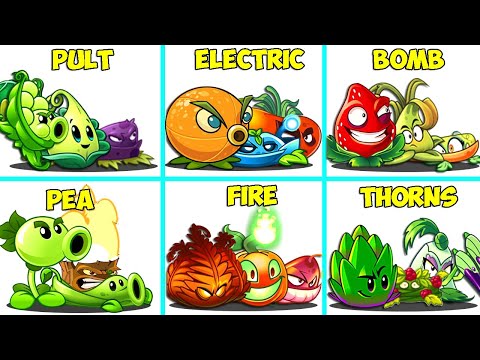 Random 6 Team Plant Battlez - Who Will Win? - PvZ 2 Team Plant Vs Team Plant