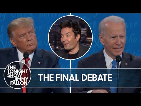 特朗普和拜登在最後的辯論中對決｜《今夜秀》｜特朗普和拜登在最後的辯論中對決。 (Trump and Biden Face Off In Final Debate | The Tonight Show)