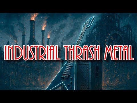 1 Hour Industrial Thrash Metal Instrumental | Dark Heavy Background Music