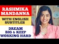 Rashmika Mandanna Cute Inspiring Speech | Rashmika Mandanna Speech in English (English Subtitles)