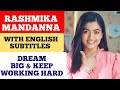 Rashmika Mandanna Cute Inspiring Speech Rashmika Mandanna Speech In English English Subtitles