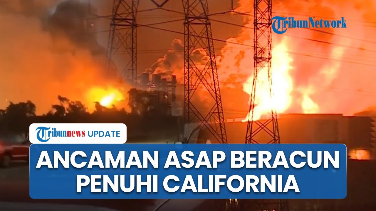 Pabrik Baterai Terbesar Dunia di California Terbakar, Picu Asap Beracun yang Ancam Nyawa Warga AS