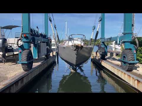 Alberg 37 launch & trip from Tarpon Springs to Hudson