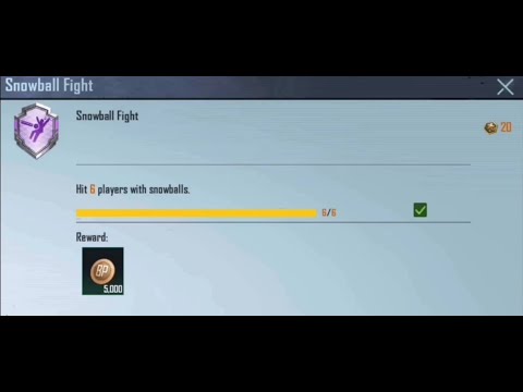 How To Complete SNOWBALL FIGHT Achievement In PUBG Mobile .