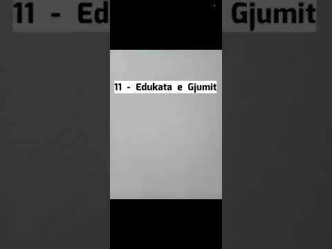 11 - Edukata  e  Gjumit