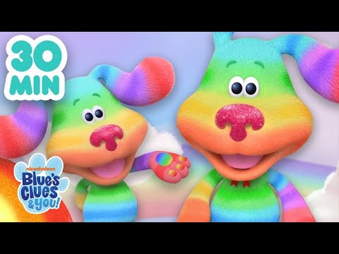 30 MINUTEN Lieder & Abenteuer mit Regenbogen-Welpe 🌈 | Blue's Clues & You!