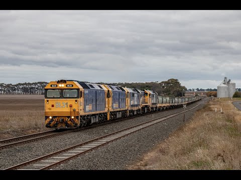 Quin Locos on Pacific National's 7731V plus Aurizon's new 6MX1 to Port Pirie- 26/4/24