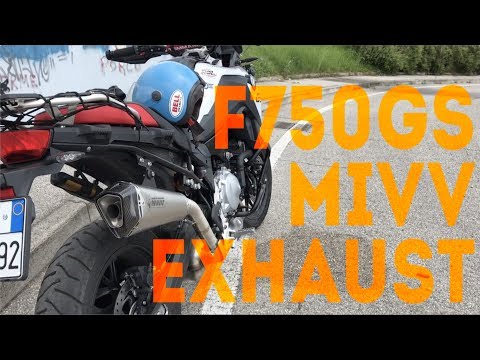 BMW F 750 GS F850GS with  MIVV DELTA RACE EXHAUST