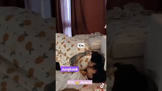 BTS IMAGINE : when you can&#39;t sleep without your hubby ❤️ jungkook 🥰 #btsff #btsimagine #btsreaction