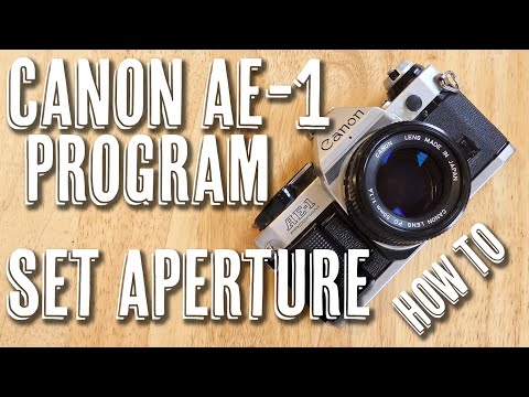 Canon AE 1 Program - How To Set Aperture