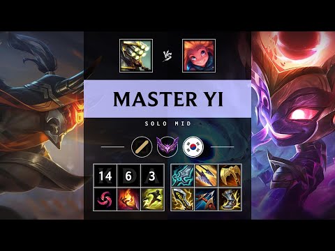 Master Yi Mid vs Zoe - KR Master Patch 25.13