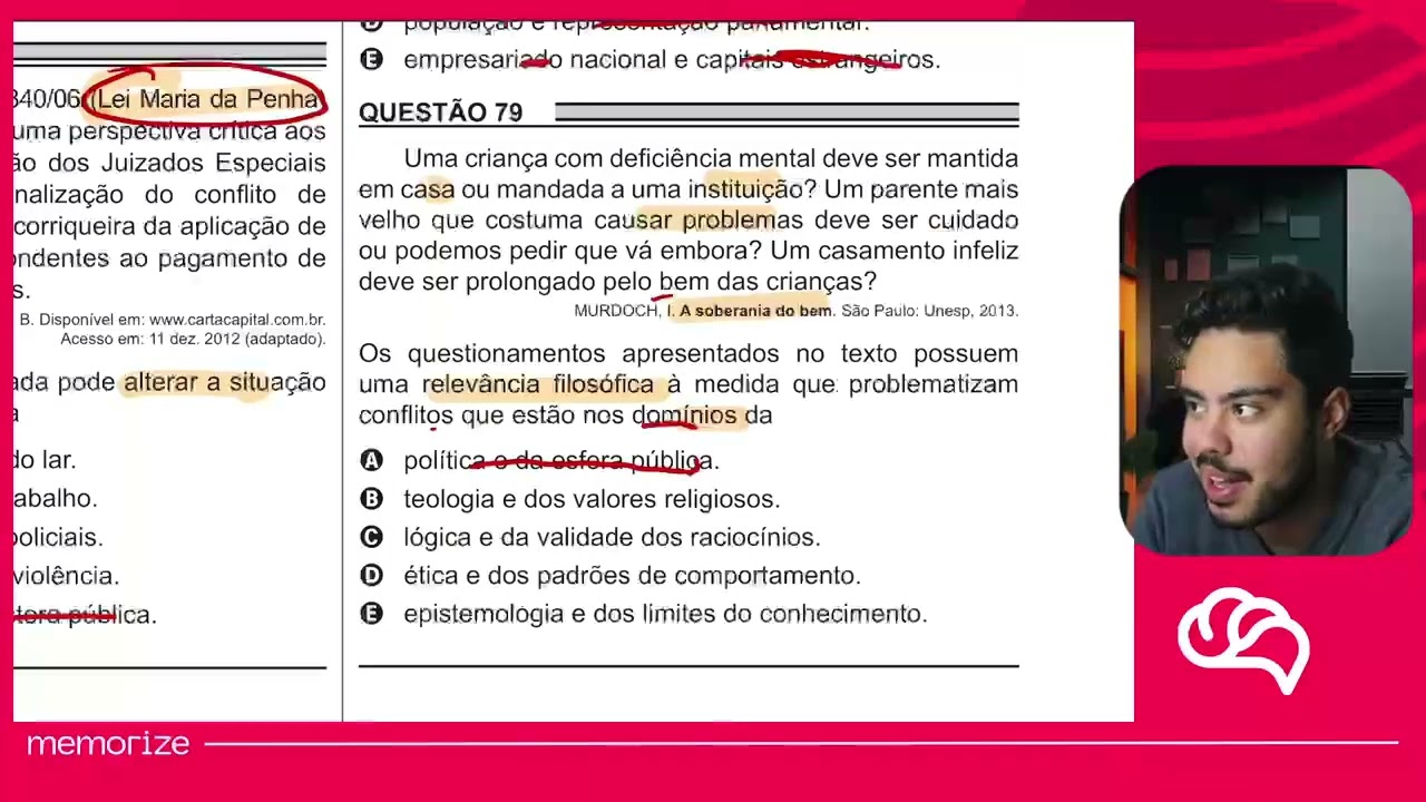 Resolução em Vídeo — Questão 79 ENEM 2018 PPL