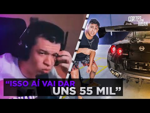 ARUAN REAGE A VEJA COMO MEU FICOU MEU GTR APOS O INCÊNDIO - Cortes do Aruan