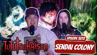 TRIPLE DOMAIN EXPANSION! | Jujutsu Kaisen Married Reaction | Ep 3x12, “Sendai Colony”