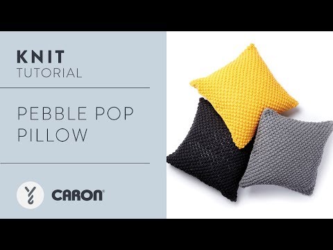 Knit a Pillow: Pebble Pop Pillow