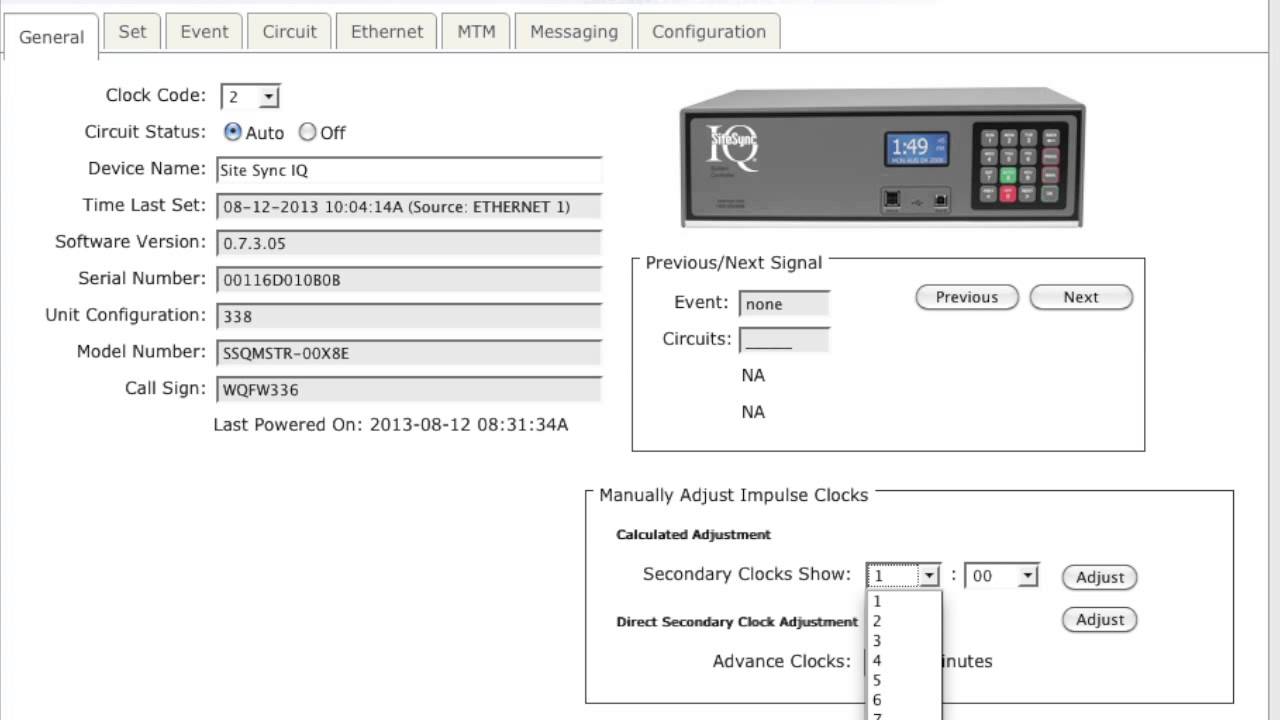 Use the Navigation Tabs on SiteSync IQ® Wireless Remote Connect -- American Time