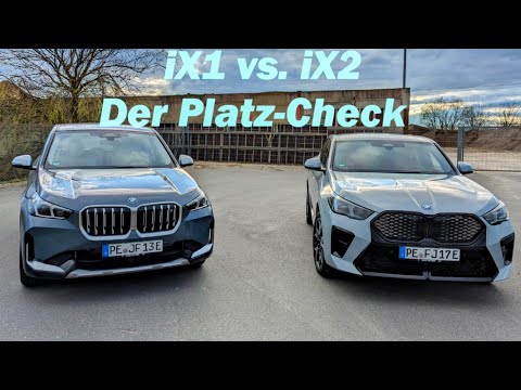 BMW iX1 vs. BMW iX2: These are the differences in interior and trunk space.
