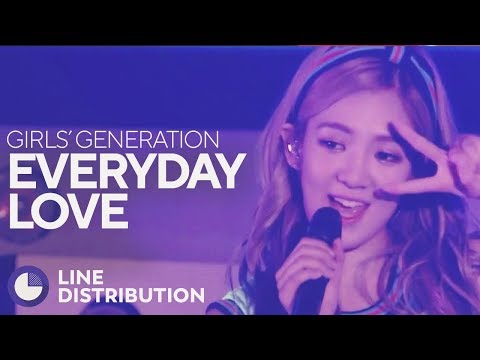 GIRLS' GENERATION - Everyday Love (Line Distribution)