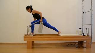 Variação do Scooter com a Faixa Elástica no Reformer