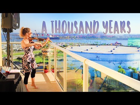 Sunset Balcony Performance for My Amazing Neighbors - Marta Z Electric Violin cover A Thousand Years