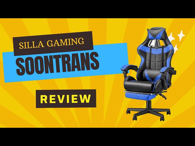 Vídeo relacionado con Soontrans Silla Gaming con Masajeador, Silla Gamer con Reposapiés & Reposacabeza & Masaje Vibratorio Cojín Lumbar, Sillon Gaming para Livestreaming Youtube PlayStation Xbox (Gris)