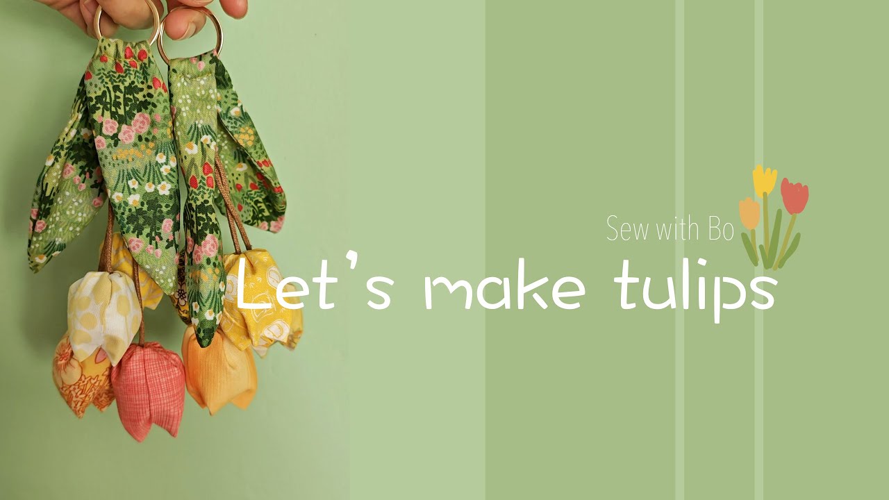 Let's make fabric tulips Easy DIY Tutorial step by step